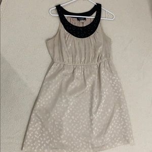 Beige and black Silky Party Dress Sz 12